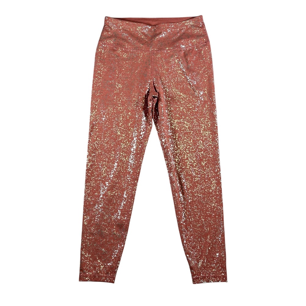 Sweaty Betty Women's Disco Metallic Leggings 7/8 Length Size Small
